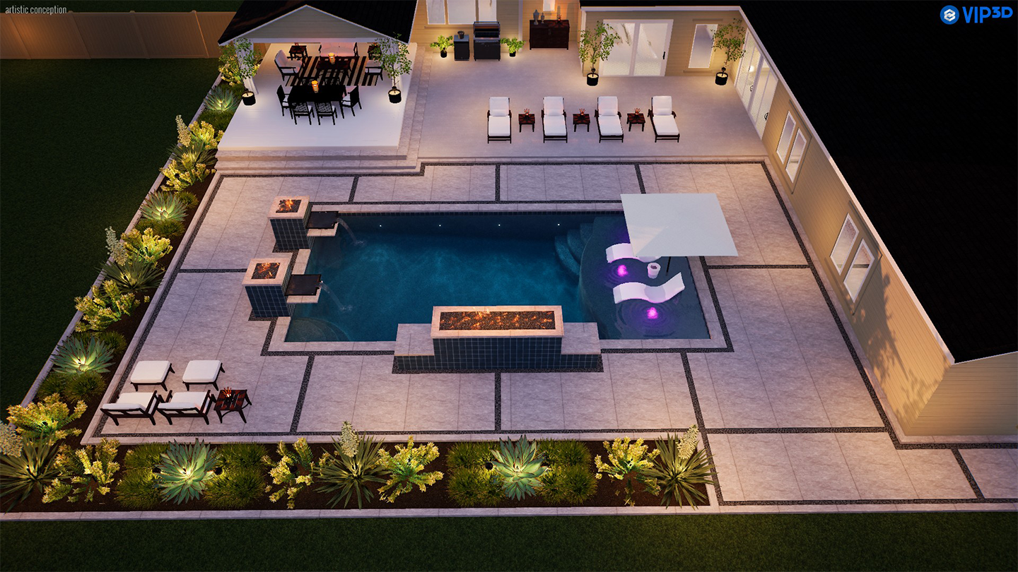 A luxury swimming pool in Seattle WA