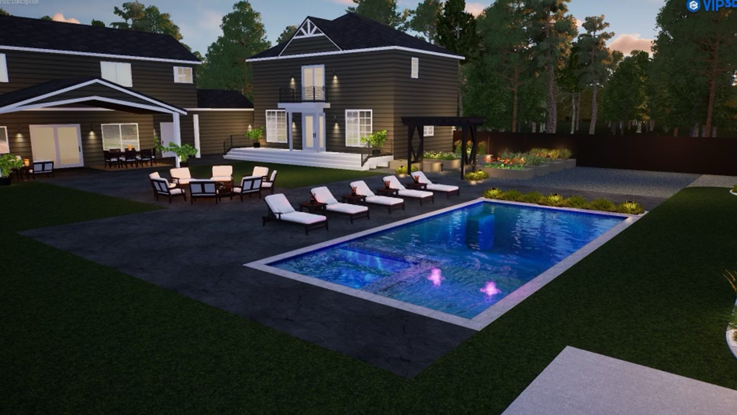 3D CAD Design Swimming Pool 3