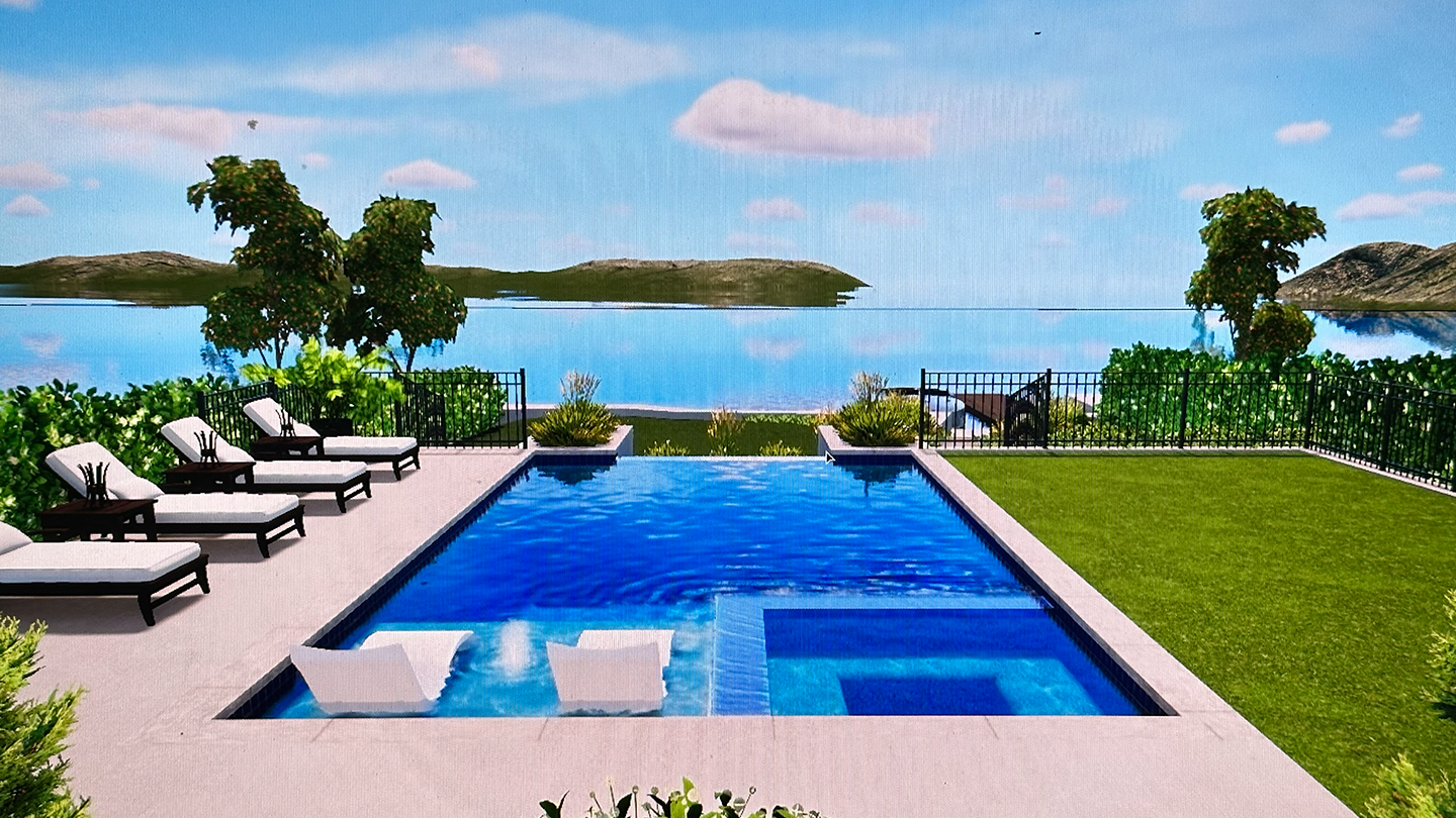 3D CAD Design Swimming Pool 2