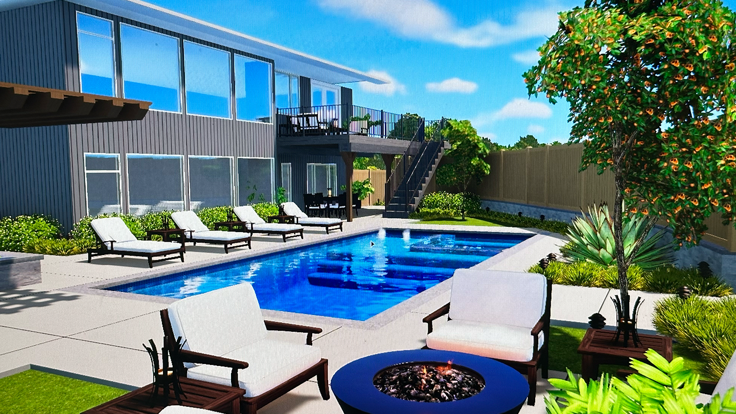 3D CAD Design Swimming Pool 1