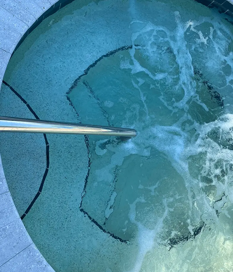 inside of a custom spa